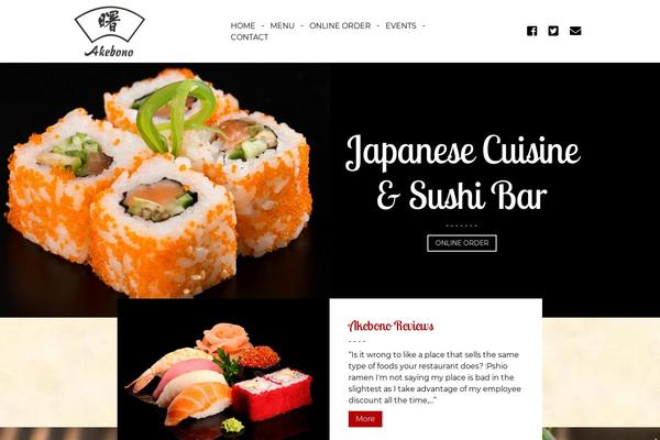 akebonojapaneserestaurant.com site used Akebono