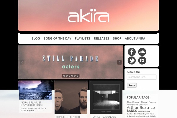 akirarecords.com site used Akira2013