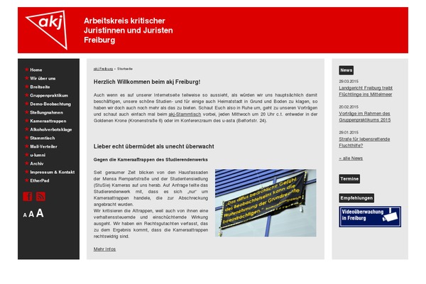 akj-freiburg.de site used Akj-theme