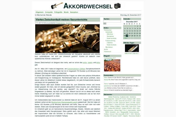WordPress website example screenshot