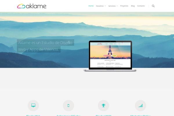 Salient theme site design template sample