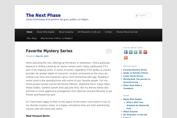 Twenty Eleven theme site design template sample