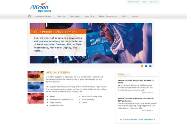 akrionsystems.com site used Zamolution