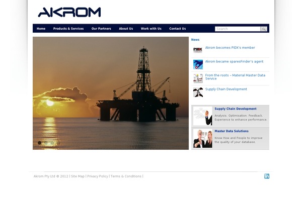 akrom.com.au site used Bluetheme
