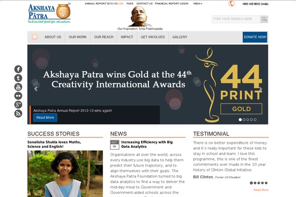 akshayapatra.org site used Akshay-patra