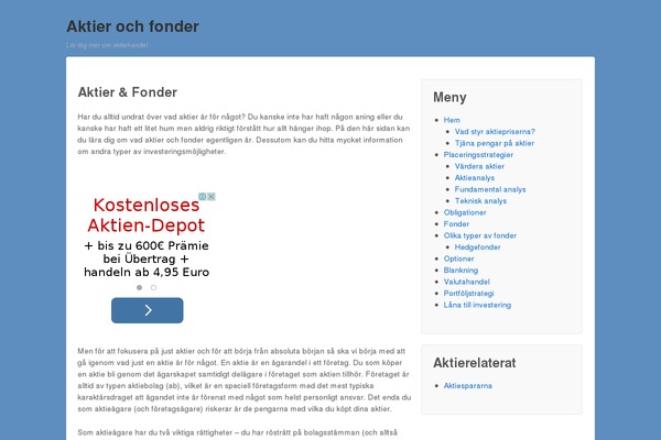 aktierochfonder.se site used Financial-news