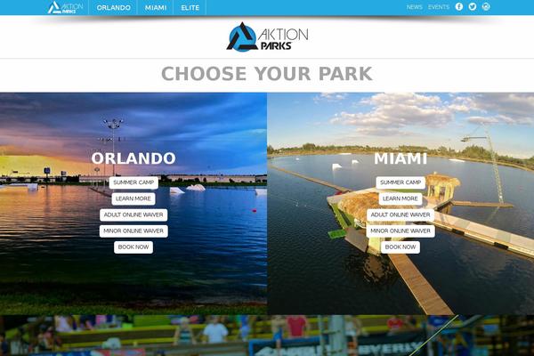 aktion-parks theme websites examples