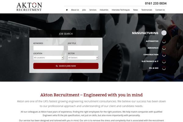 aktonrecruitment.com site used Akton