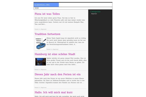 WordPress website example screenshot