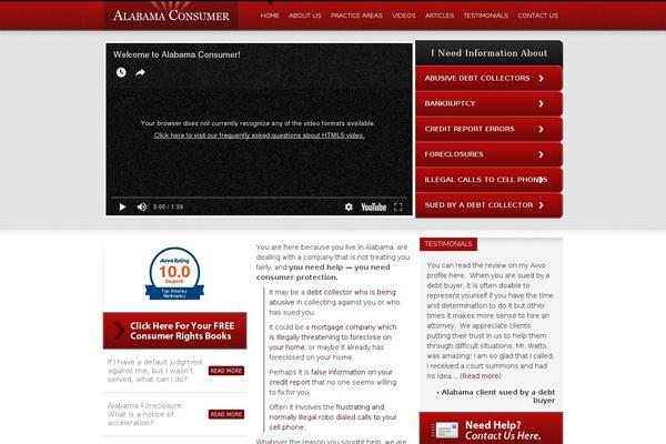 alabamaconsumer.com site used Alabama