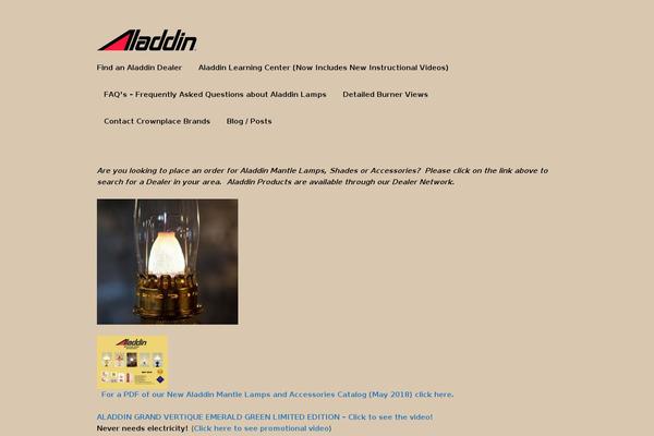 aladdinlamps.com site used Storefront-blank-child-theme