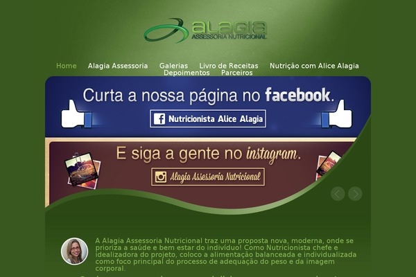 alagiaassessorianutricional.com site used Alicealagia