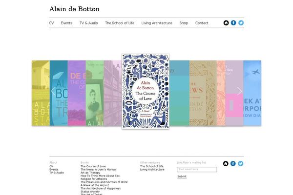 alaindebotton.com site used Alain