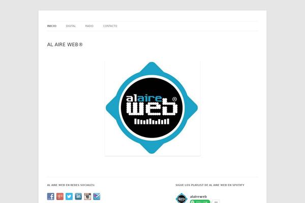 Site using Social Media Widget plugin