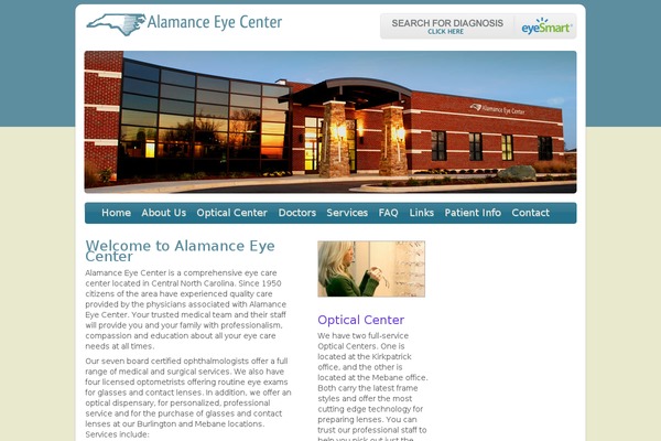 alamanceeye.com site used Nlsndesign