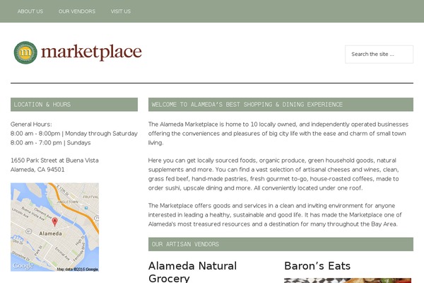 alamedamarketplace.com site used Marketplace-theme