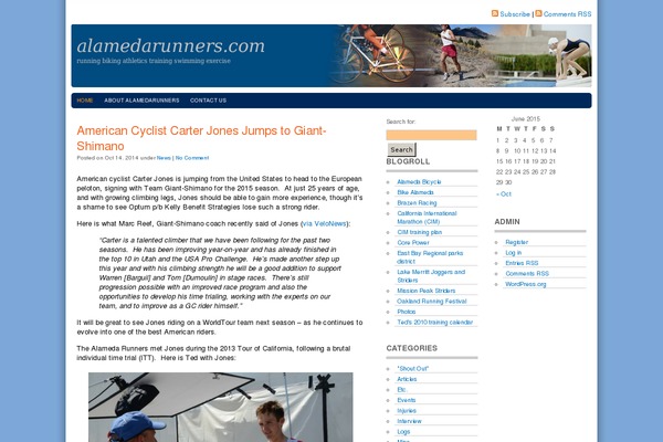 Triathlon theme site design template sample