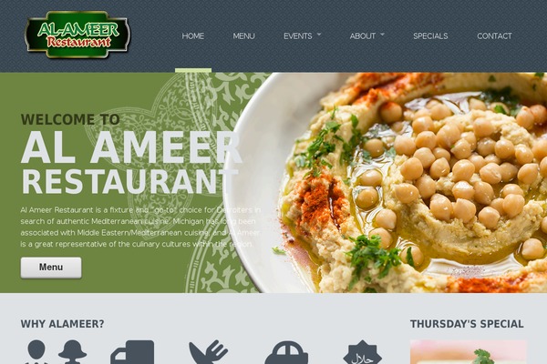 alameerrestaurant.com site used Alameer