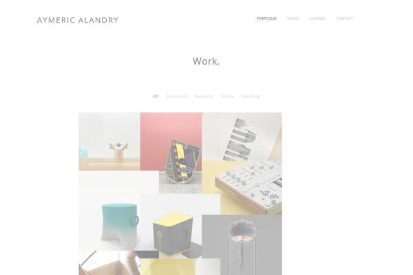 alandry.com site used Kuverta-minimal-portfolio