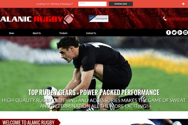 Rugby theme site design template sample