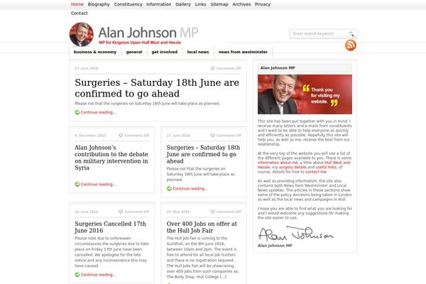 alanjohnson.org site used Fresh News