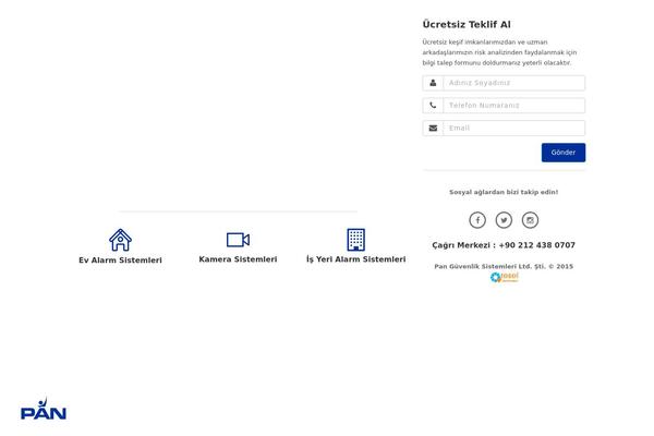 alarmfiyati.com site used Panguvenlik