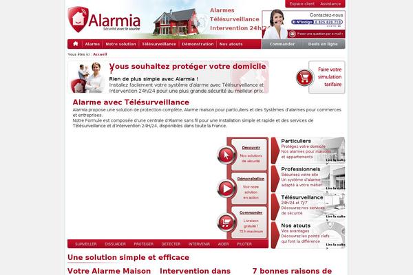 alarmia.fr site used Alarmia