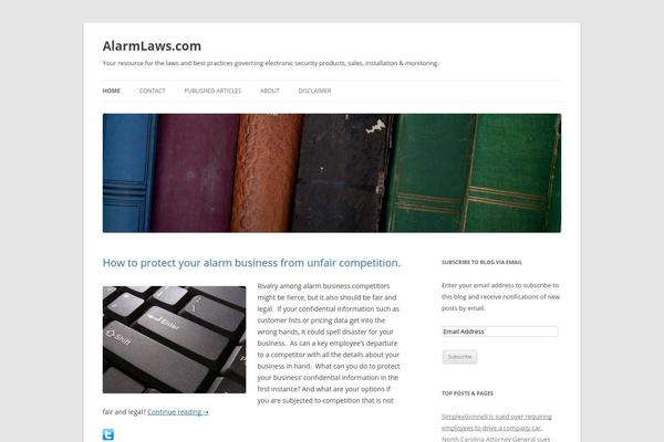 Twenty Twelve theme site design template sample