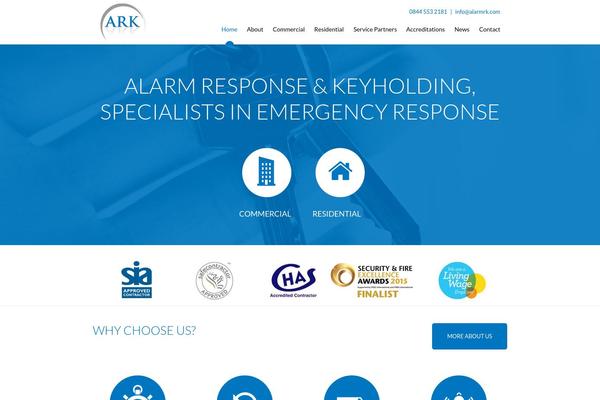 Ark theme site design template sample
