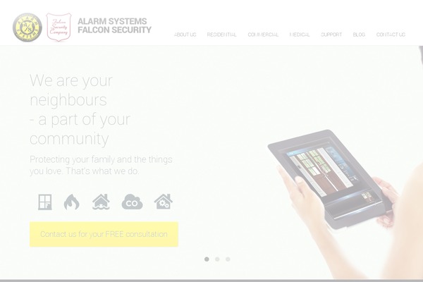 alarmSystem theme websites examples