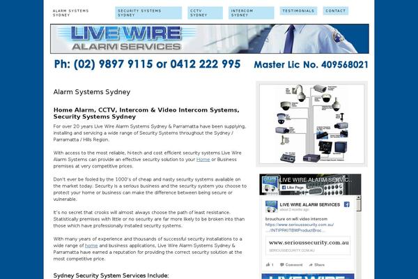 alarmsystemssydney.net.au site used Thesis 1.6