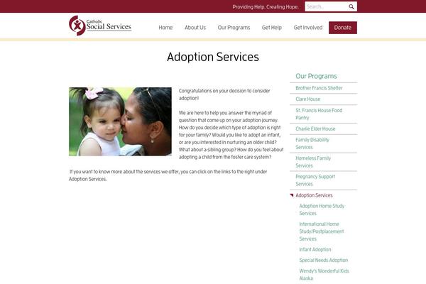 alaskaadoptionservices.com site used Css-alaska