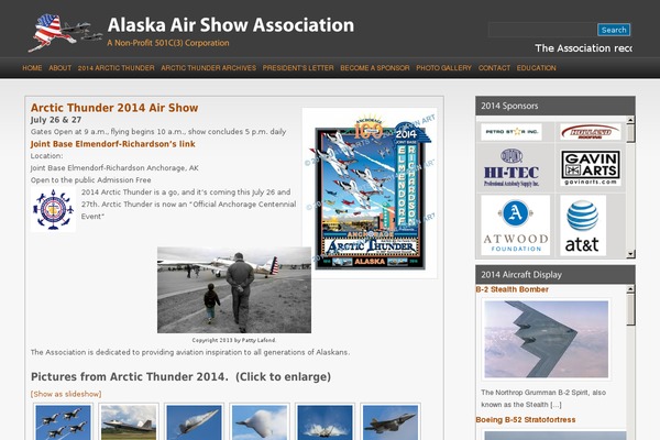 alaskaairshow.org site used Centennial