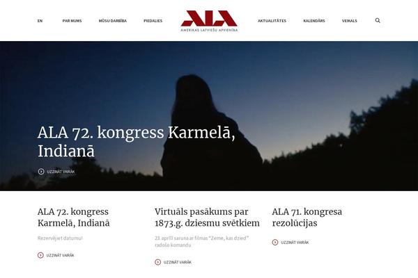 Ala theme site design template sample