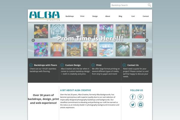 albabackgrounds.com site used Alba-creative