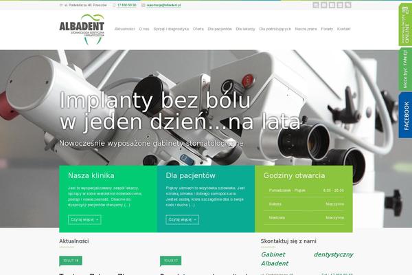 albadent.pl site used Albadent