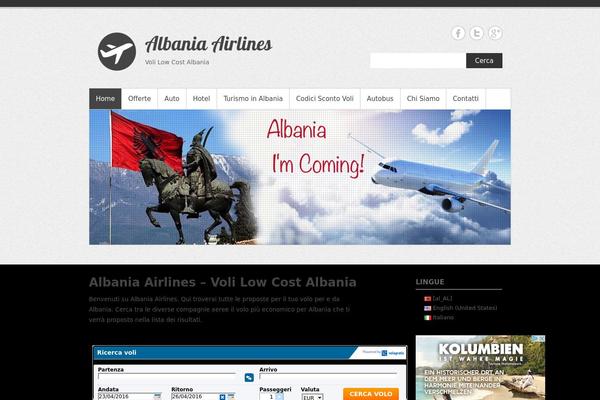 albaniaairlines.it site used Simple Catch
