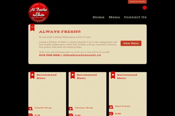 Dine & Drink theme site design template sample