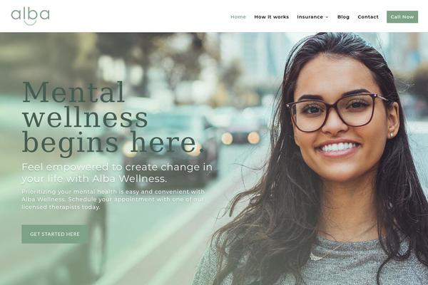 Divi theme site design template sample