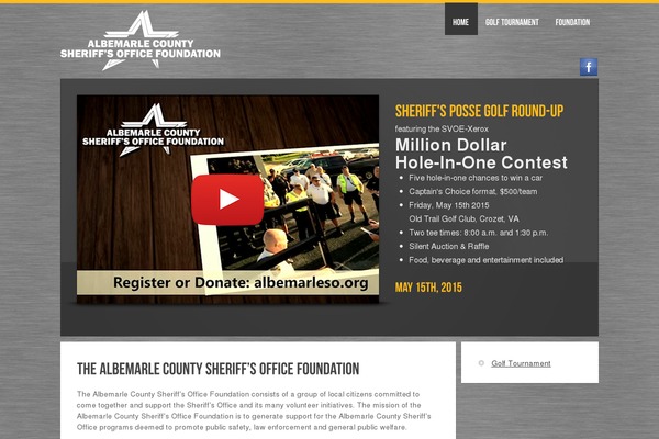 albemarlesheriffsfoundation.org site used Fusion