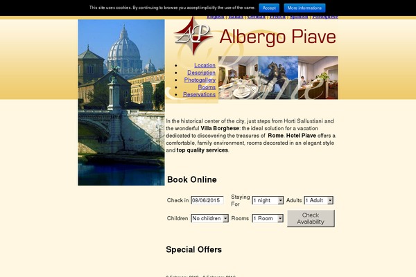 albergopiave.it site used Albergopiave