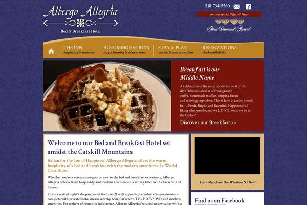 Albergo website example screenshot