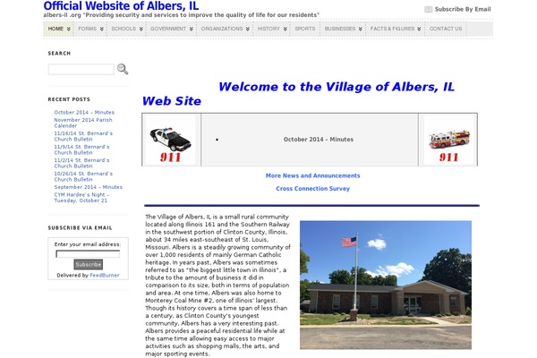 WordPress website example screenshot