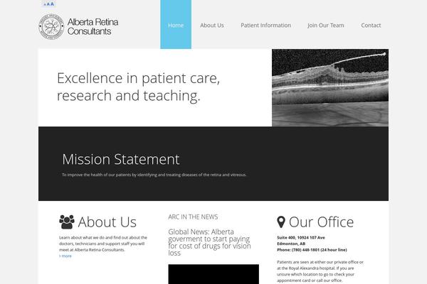 WordPress website example screenshot