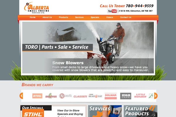 Alberta theme site design template sample