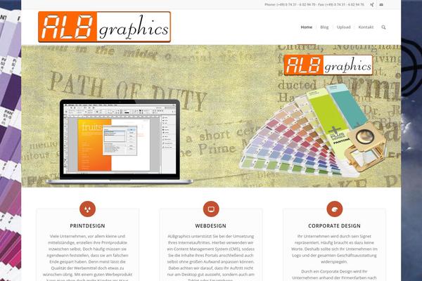 Enfold theme site design template sample