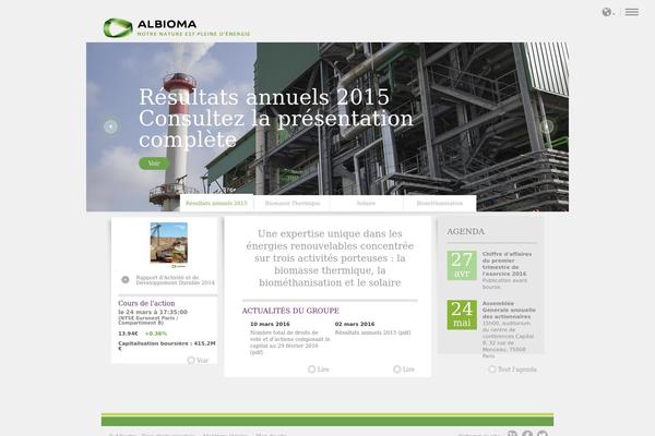 Site using Albioma_plugin plugin