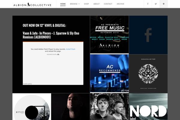 albioncollective.com site used Dw-fixel