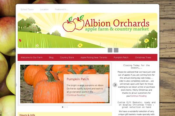 albionorchards.com site used Albionorchards