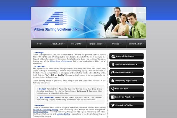 albionstaffing.com site used Albion